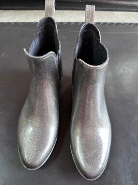London Fog Glitter Chelsea Rain Boot